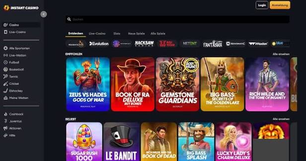Testbericht zur Website von Instante Casino Testbericht zur Website von Instante Casino
